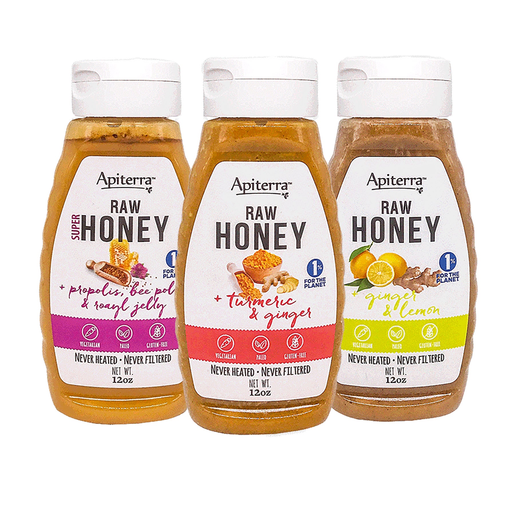 Raw Honey Variety Pack Of 3 Apiterra Apiterra Inc raw-honey-variety-pack-of-3-apiterra-apiterra-inc